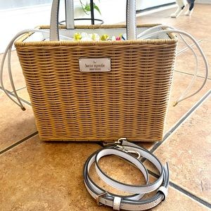 Kate Spade Wicker Mini Tote- new w/o tags